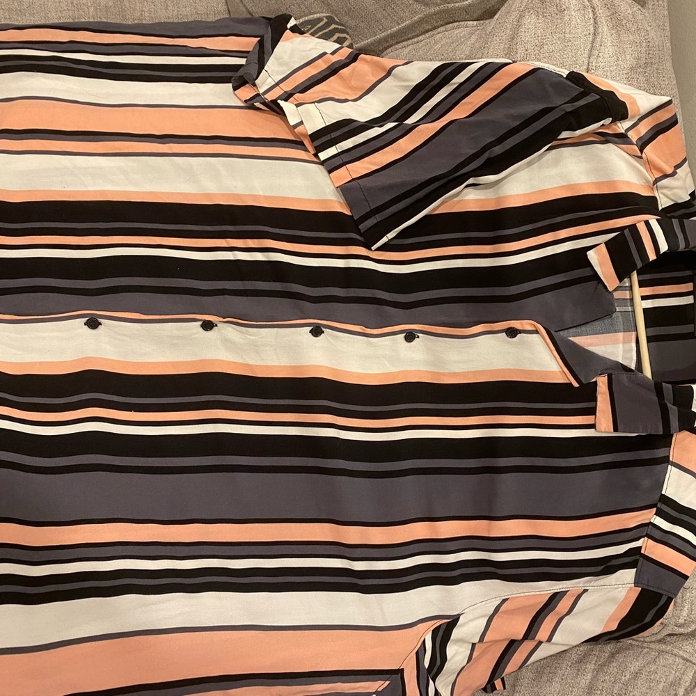 Multicolor big and tall dress shirt